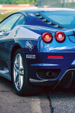 Beautiful blue Firelli Car is about to smoke you